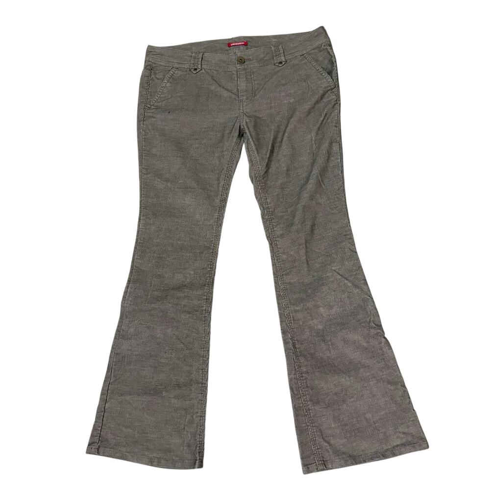 Union Bay sz. 15 Tall taupe brown corduroy pants, low rise- lagenlook boho #4387